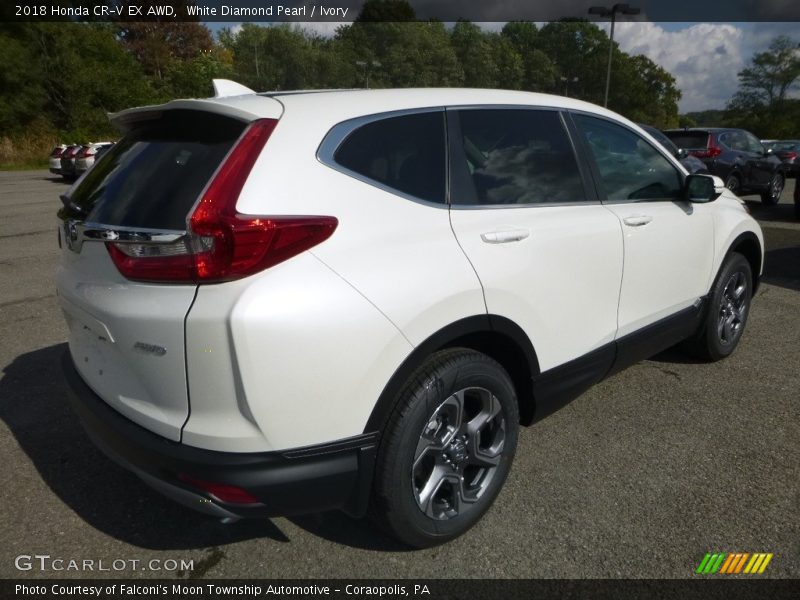 White Diamond Pearl / Ivory 2018 Honda CR-V EX AWD