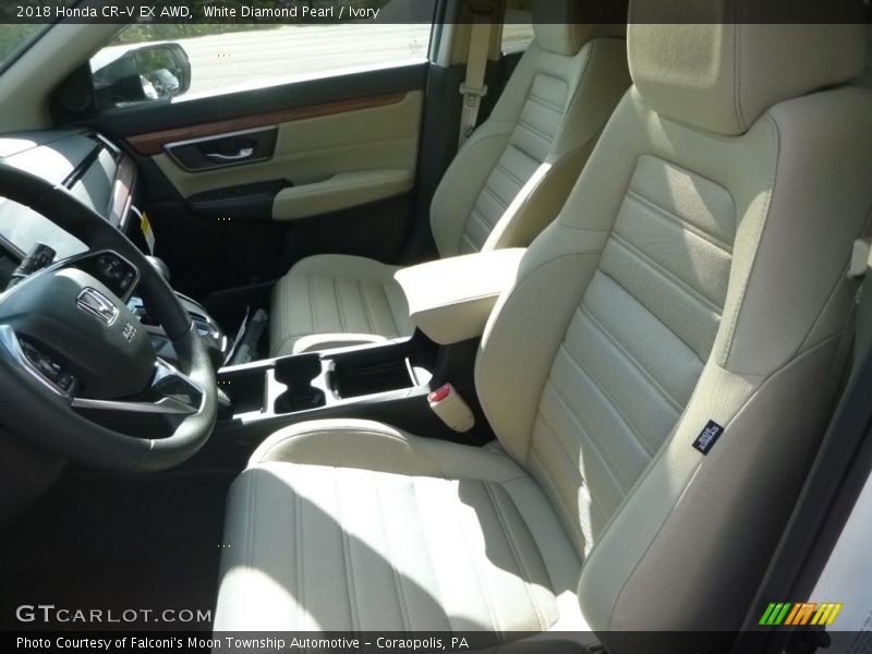 White Diamond Pearl / Ivory 2018 Honda CR-V EX AWD