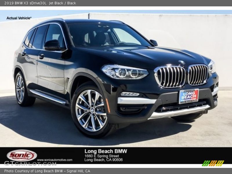 Jet Black / Black 2019 BMW X3 sDrive30i