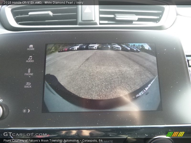 White Diamond Pearl / Ivory 2018 Honda CR-V EX AWD
