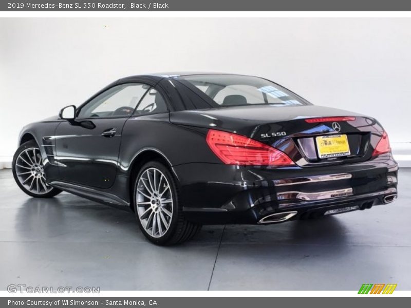 Black / Black 2019 Mercedes-Benz SL 550 Roadster