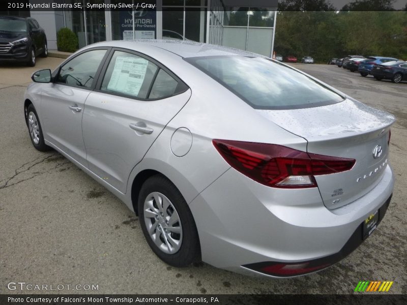 Symphony Silver / Gray 2019 Hyundai Elantra SE