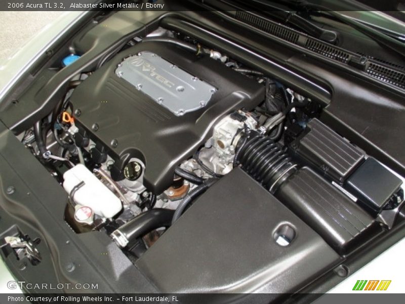 Alabaster Silver Metallic / Ebony 2006 Acura TL 3.2