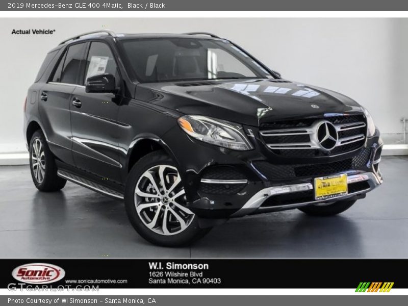 Black / Black 2019 Mercedes-Benz GLE 400 4Matic
