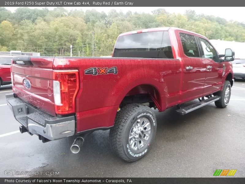 Ruby Red / Earth Gray 2019 Ford F250 Super Duty XLT Crew Cab 4x4