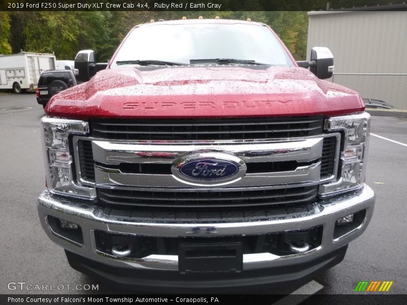Ruby Red / Earth Gray 2019 Ford F250 Super Duty XLT Crew Cab 4x4