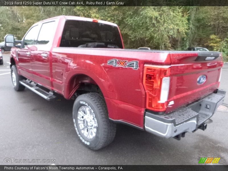 Ruby Red / Earth Gray 2019 Ford F250 Super Duty XLT Crew Cab 4x4