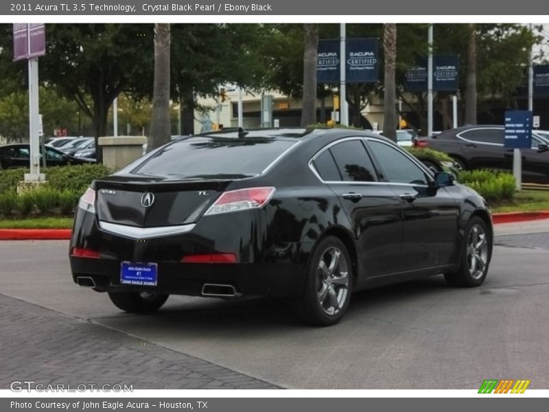 Crystal Black Pearl / Ebony Black 2011 Acura TL 3.5 Technology