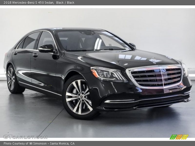 Black / Black 2018 Mercedes-Benz S 450 Sedan