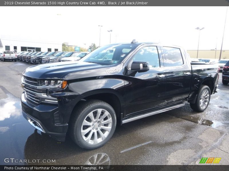 Black / Jet Black/Umber 2019 Chevrolet Silverado 1500 High Country Crew Cab 4WD