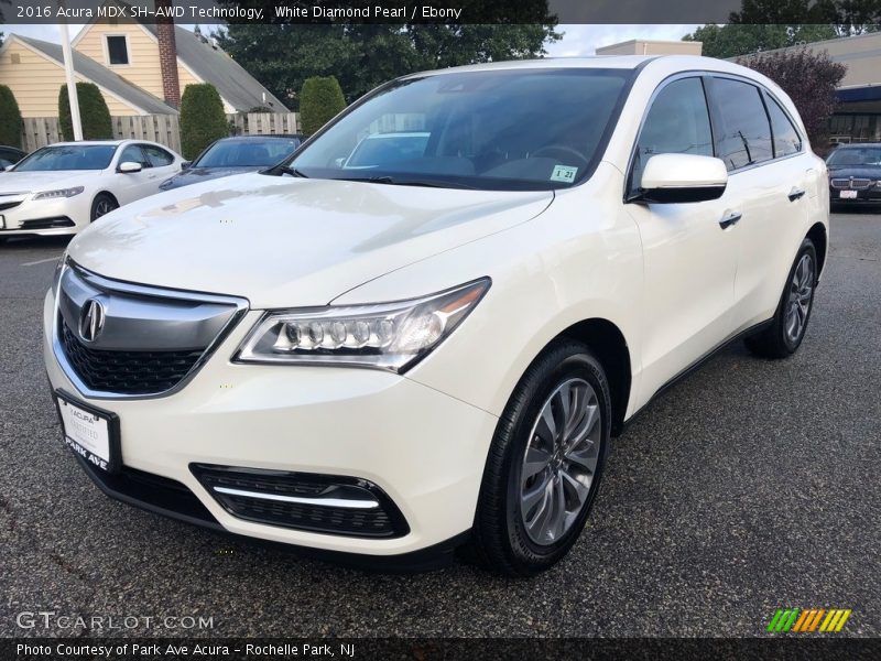 White Diamond Pearl / Ebony 2016 Acura MDX SH-AWD Technology