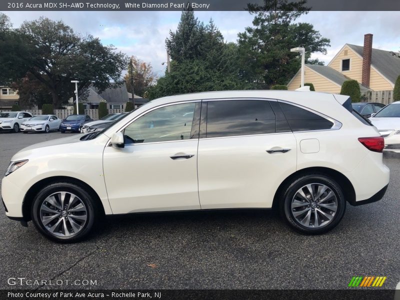 White Diamond Pearl / Ebony 2016 Acura MDX SH-AWD Technology