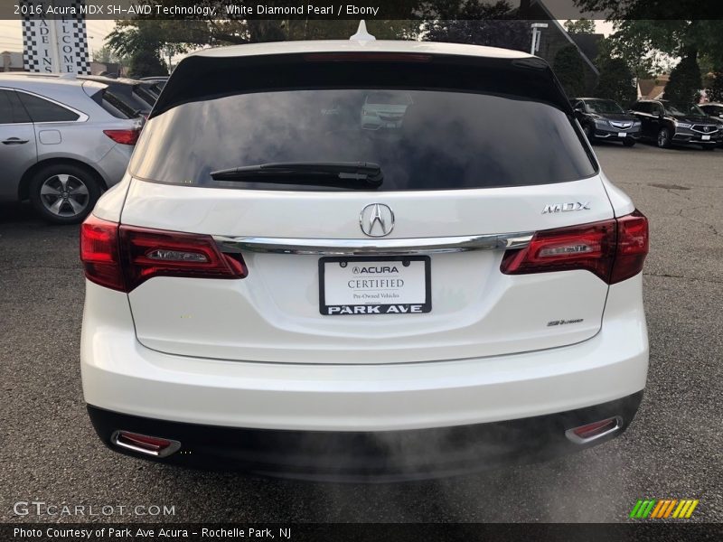 White Diamond Pearl / Ebony 2016 Acura MDX SH-AWD Technology