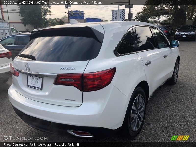 White Diamond Pearl / Ebony 2016 Acura MDX SH-AWD Technology