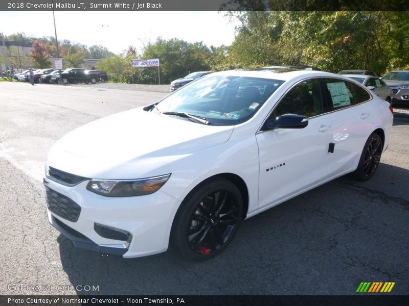 Summit White / Jet Black 2018 Chevrolet Malibu LT