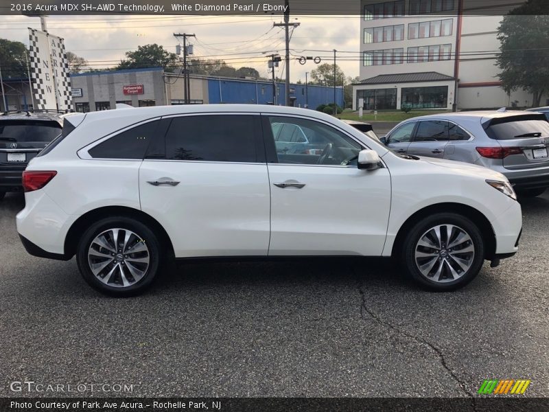 White Diamond Pearl / Ebony 2016 Acura MDX SH-AWD Technology