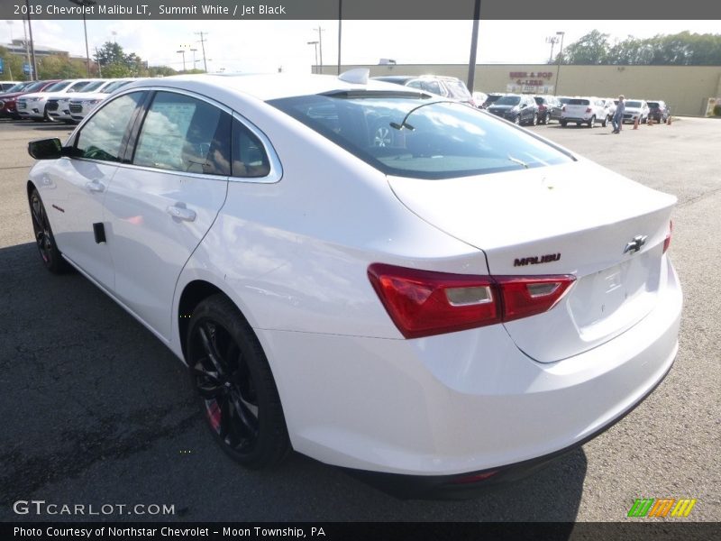 Summit White / Jet Black 2018 Chevrolet Malibu LT
