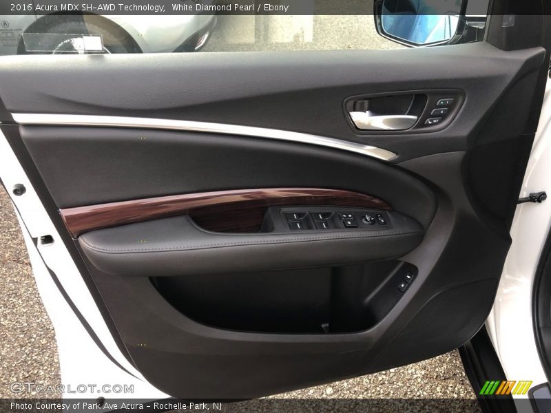 White Diamond Pearl / Ebony 2016 Acura MDX SH-AWD Technology