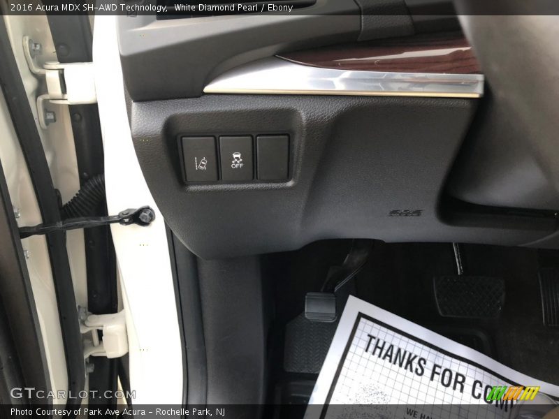 White Diamond Pearl / Ebony 2016 Acura MDX SH-AWD Technology