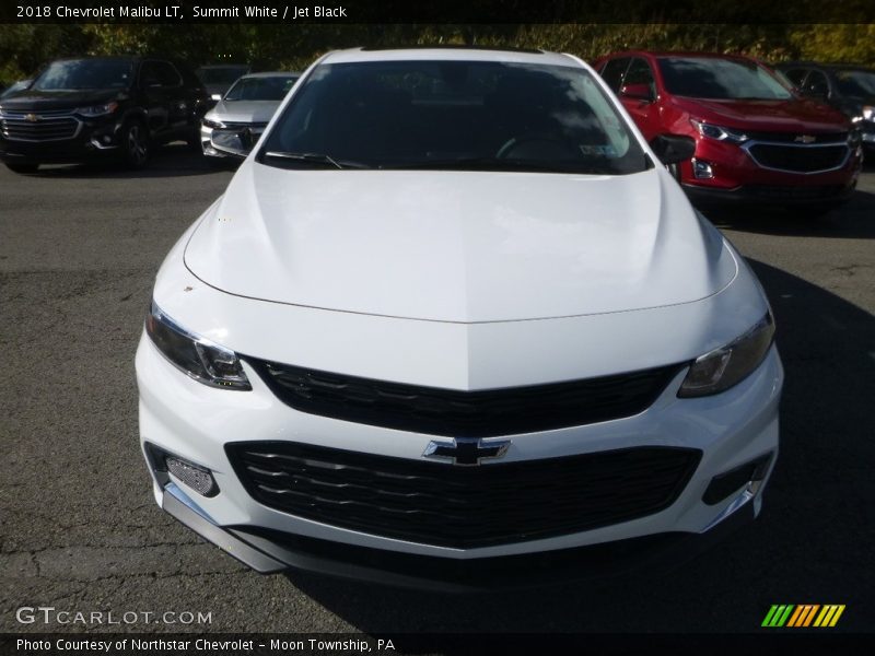 Summit White / Jet Black 2018 Chevrolet Malibu LT