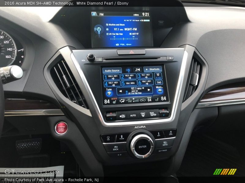 White Diamond Pearl / Ebony 2016 Acura MDX SH-AWD Technology