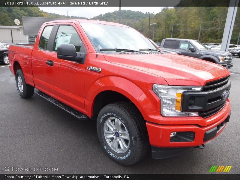 Race Red / Earth Gray 2018 Ford F150 XL SuperCab 4x4