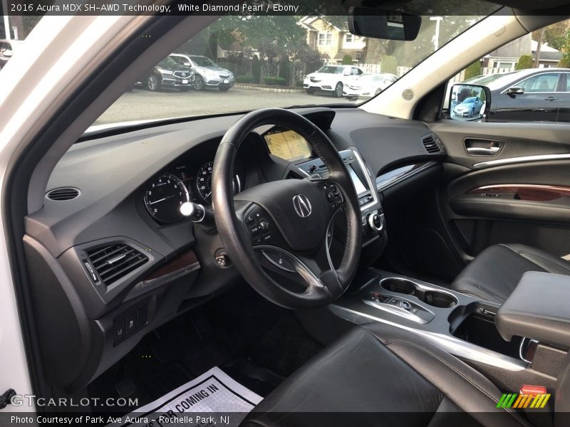 White Diamond Pearl / Ebony 2016 Acura MDX SH-AWD Technology