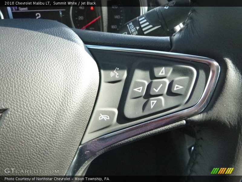 Summit White / Jet Black 2018 Chevrolet Malibu LT