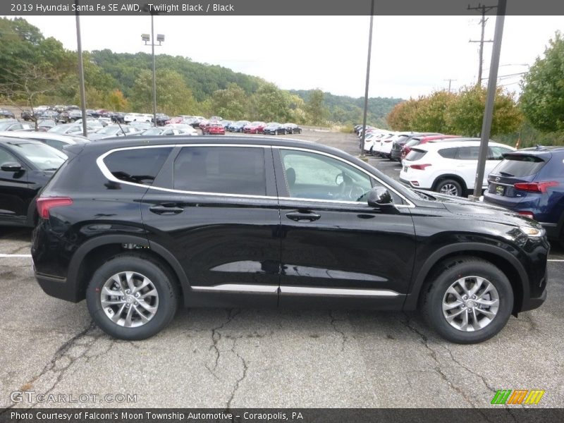 Twilight Black / Black 2019 Hyundai Santa Fe SE AWD