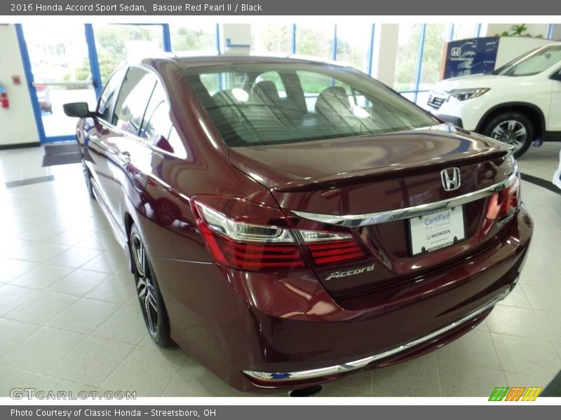 Basque Red Pearl II / Black 2016 Honda Accord Sport Sedan