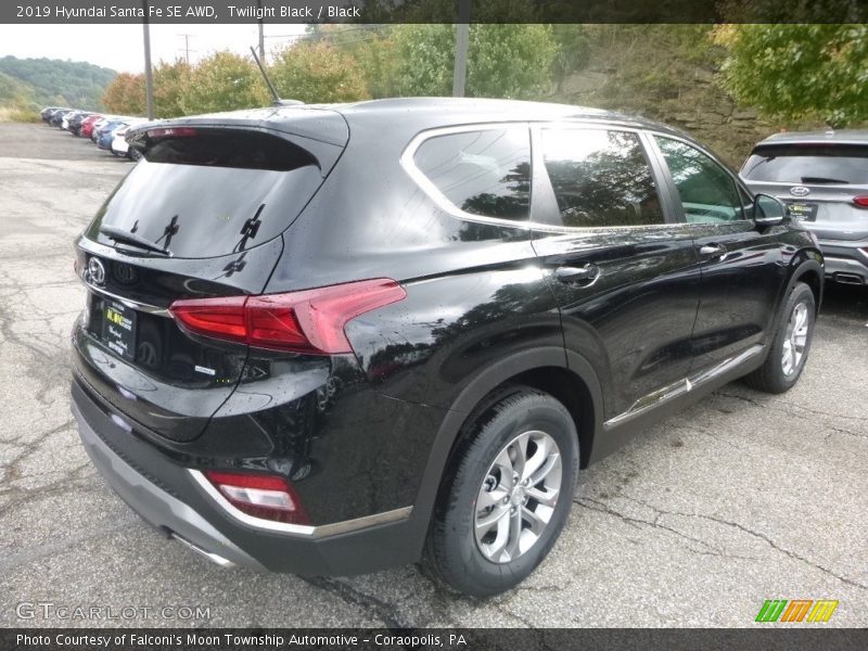 Twilight Black / Black 2019 Hyundai Santa Fe SE AWD