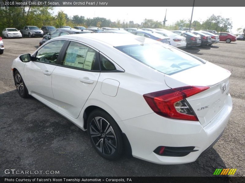 White Orchid Pearl / Ivory 2018 Honda Civic EX-T Sedan