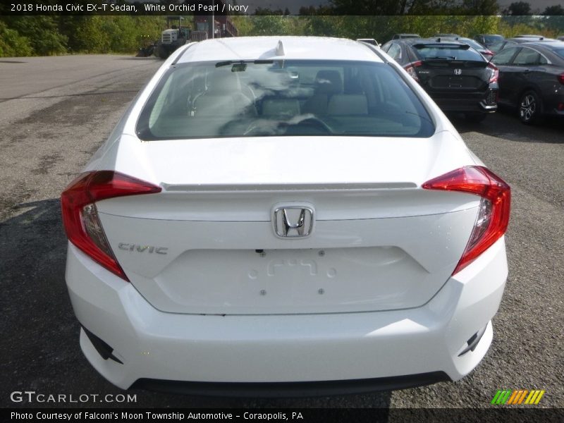 White Orchid Pearl / Ivory 2018 Honda Civic EX-T Sedan