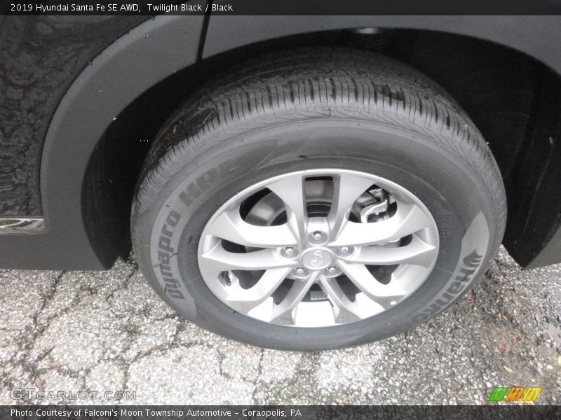Twilight Black / Black 2019 Hyundai Santa Fe SE AWD