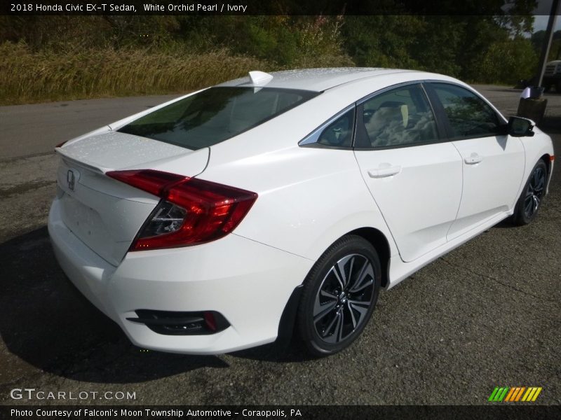 White Orchid Pearl / Ivory 2018 Honda Civic EX-T Sedan