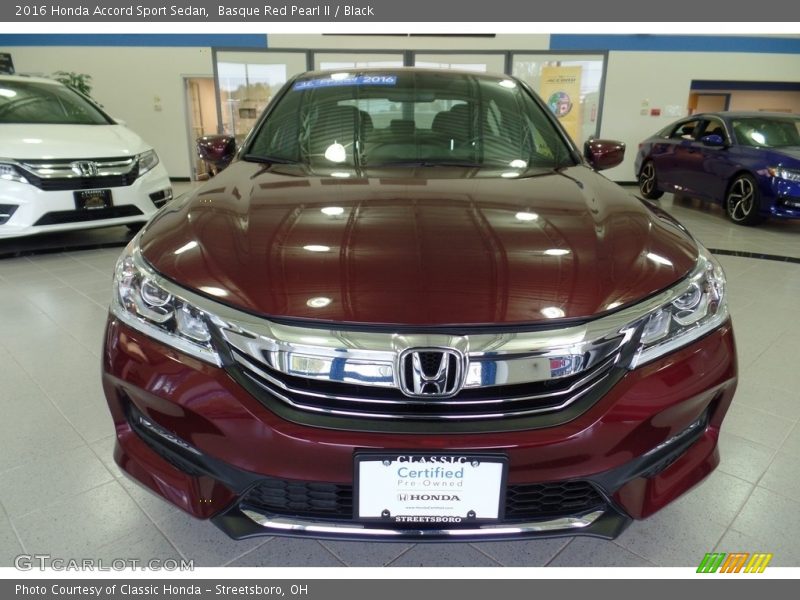 Basque Red Pearl II / Black 2016 Honda Accord Sport Sedan