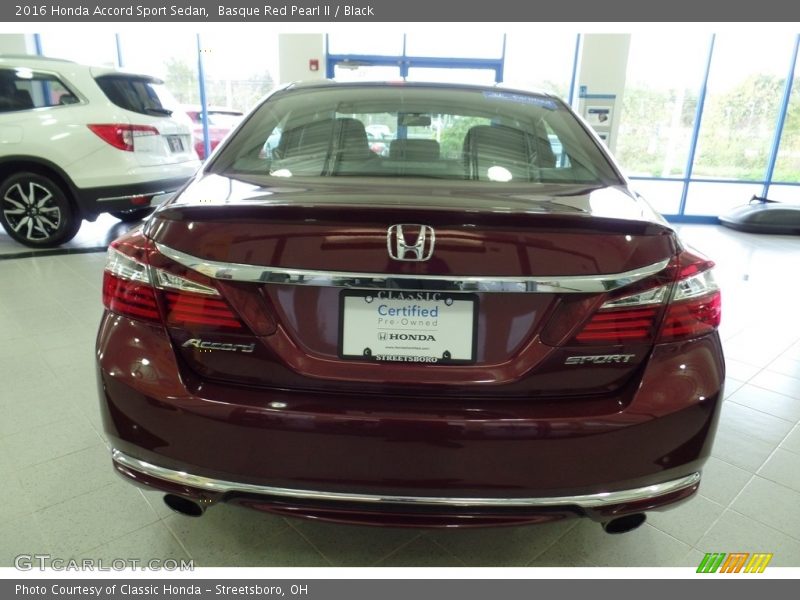 Basque Red Pearl II / Black 2016 Honda Accord Sport Sedan