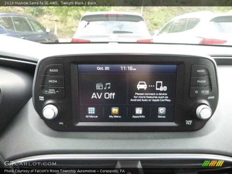 Twilight Black / Black 2019 Hyundai Santa Fe SE AWD
