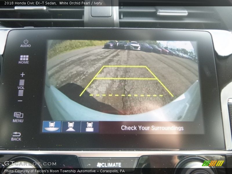 White Orchid Pearl / Ivory 2018 Honda Civic EX-T Sedan