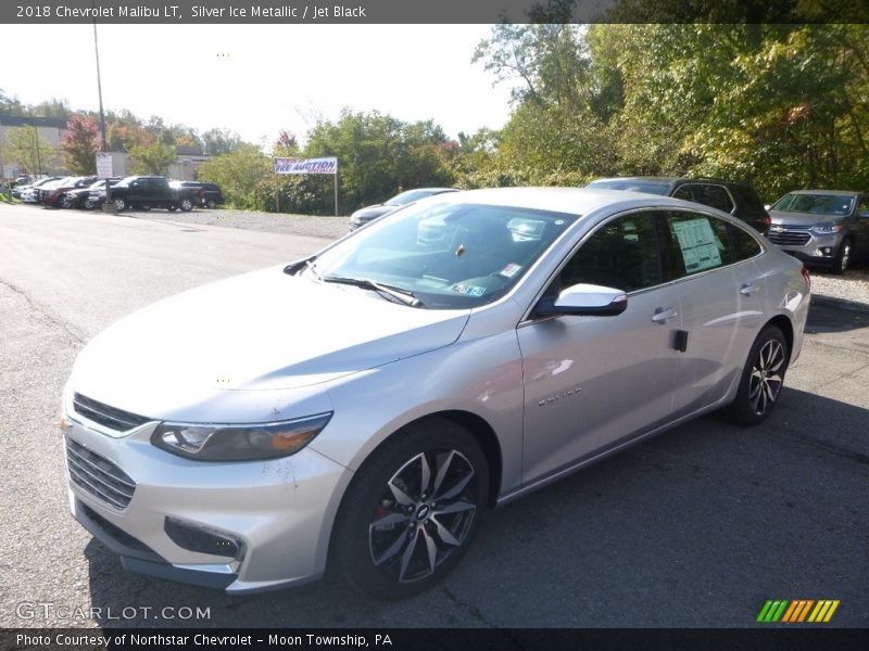 Silver Ice Metallic / Jet Black 2018 Chevrolet Malibu LT