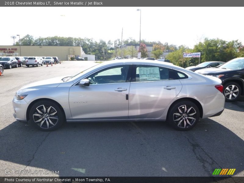 Silver Ice Metallic / Jet Black 2018 Chevrolet Malibu LT