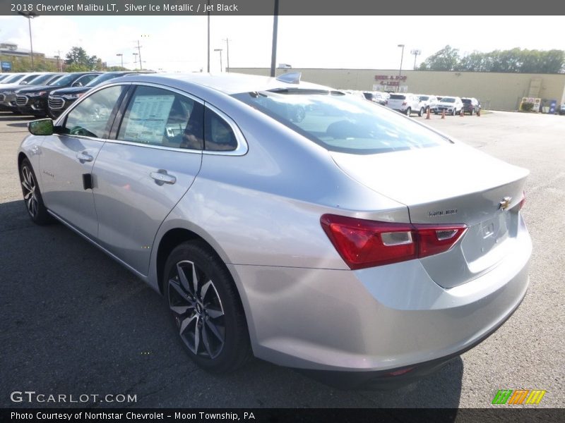 Silver Ice Metallic / Jet Black 2018 Chevrolet Malibu LT