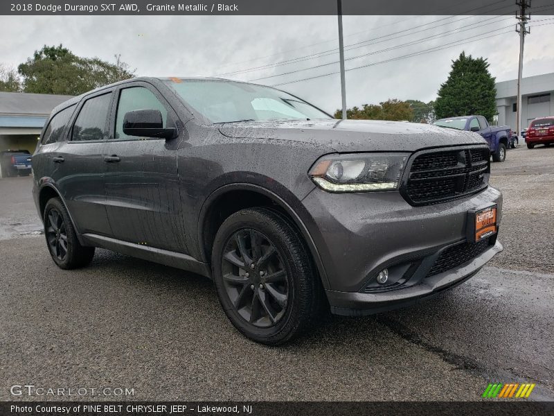 Granite Metallic / Black 2018 Dodge Durango SXT AWD