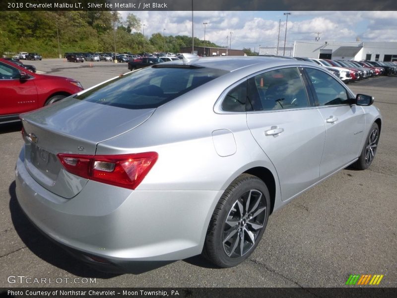 Silver Ice Metallic / Jet Black 2018 Chevrolet Malibu LT