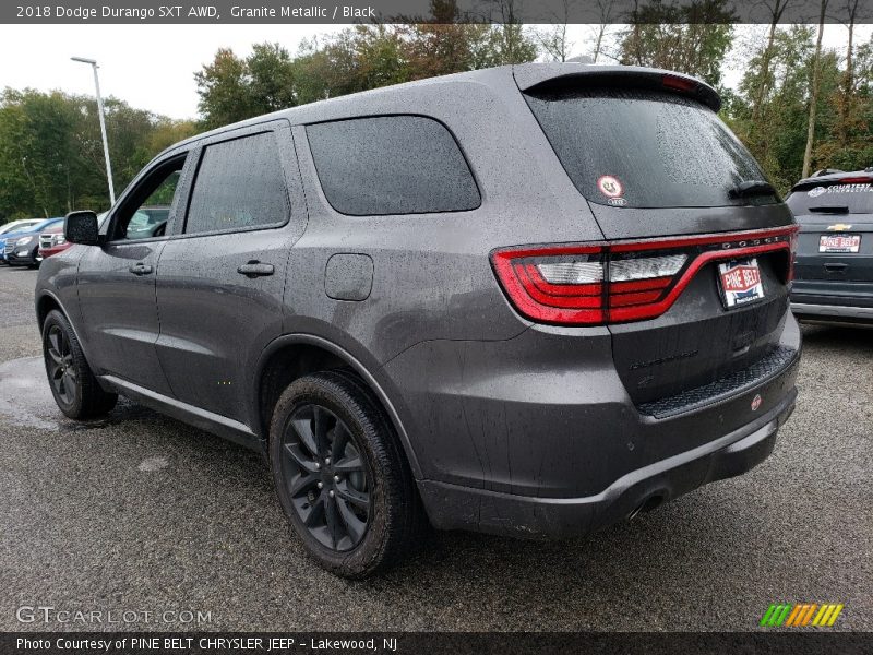 Granite Metallic / Black 2018 Dodge Durango SXT AWD