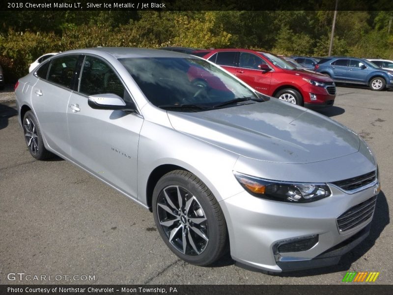 Silver Ice Metallic / Jet Black 2018 Chevrolet Malibu LT