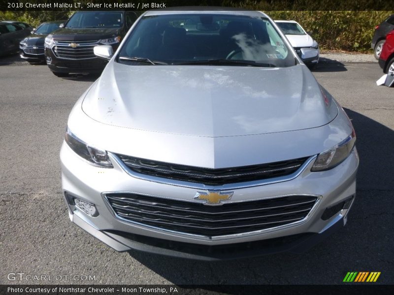 Silver Ice Metallic / Jet Black 2018 Chevrolet Malibu LT