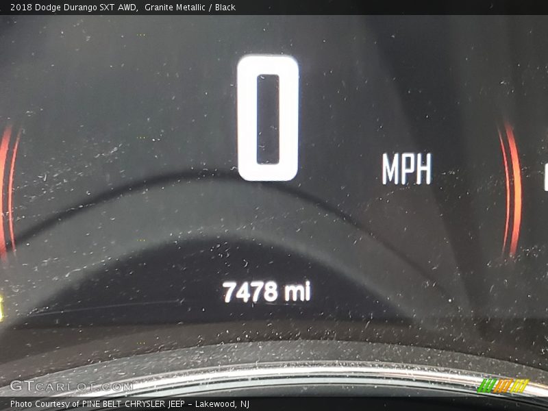 Granite Metallic / Black 2018 Dodge Durango SXT AWD