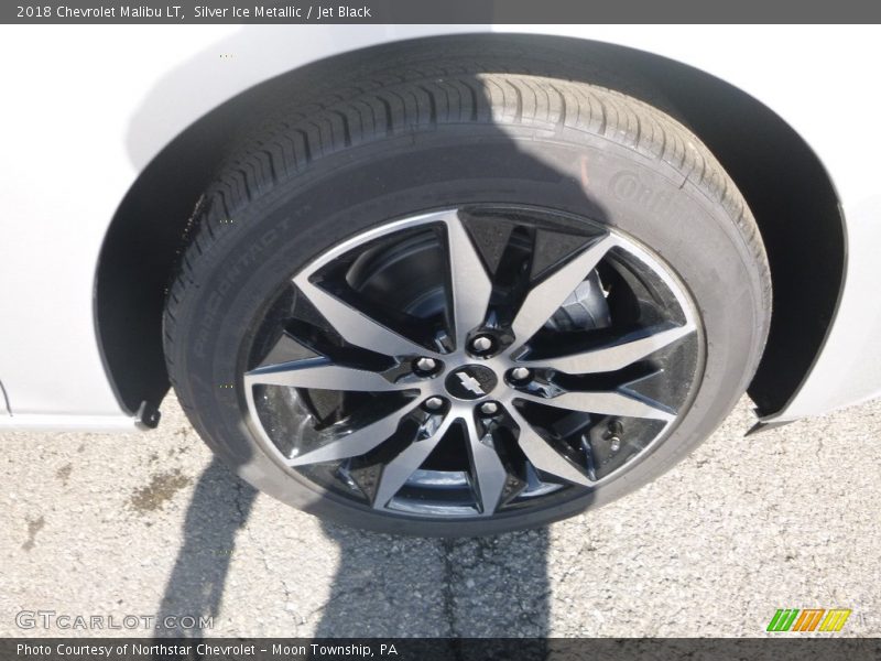 Silver Ice Metallic / Jet Black 2018 Chevrolet Malibu LT