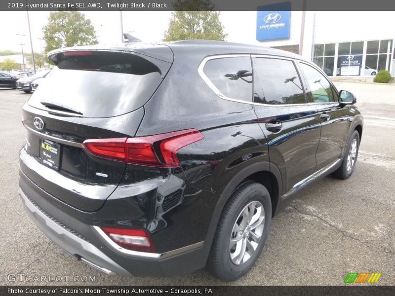 Twilight Black / Black 2019 Hyundai Santa Fe SEL AWD